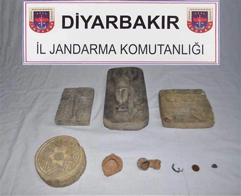 Diyarbakır’da Bizans, Roma ve Asur dönemlerine ait 113 adet obje ele geçirildi